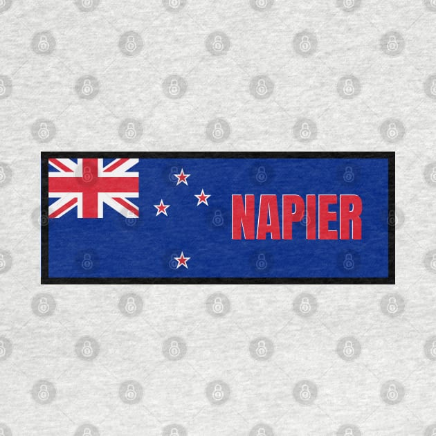 Napier City in New Zealand Flag by aybe7elf